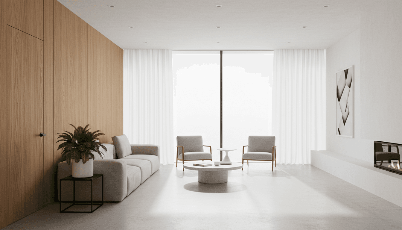 Interior rumah subsidi modern dan terang